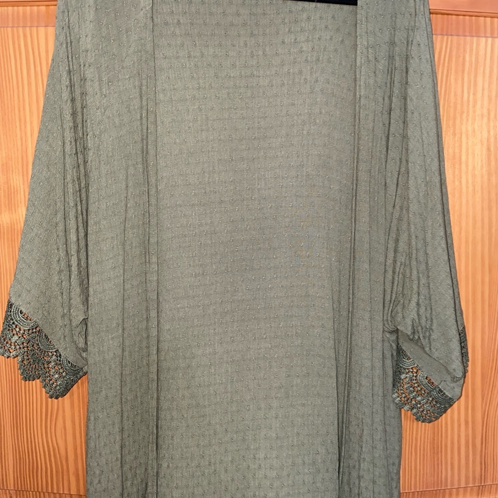 Olive green kimono